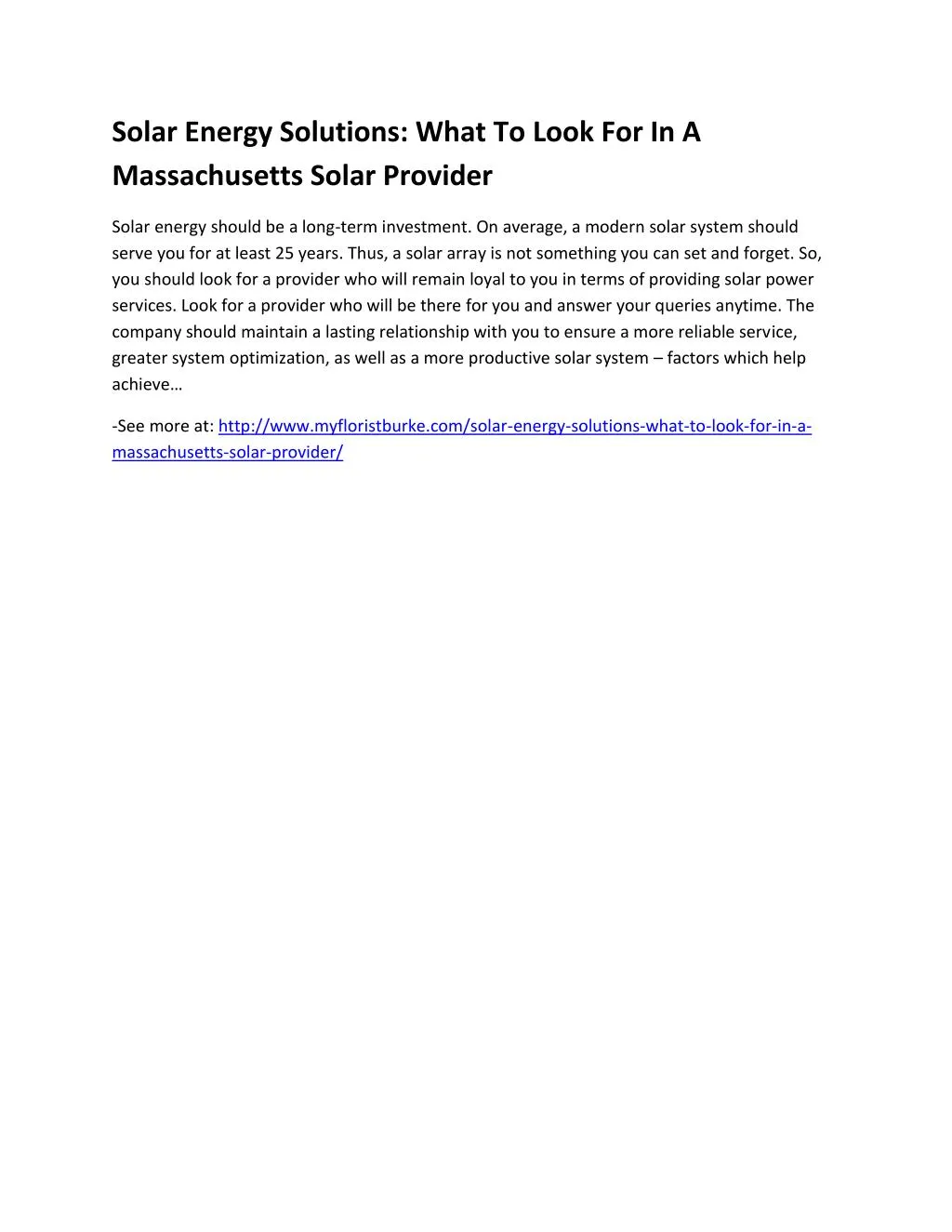 solar energy solutions what to look