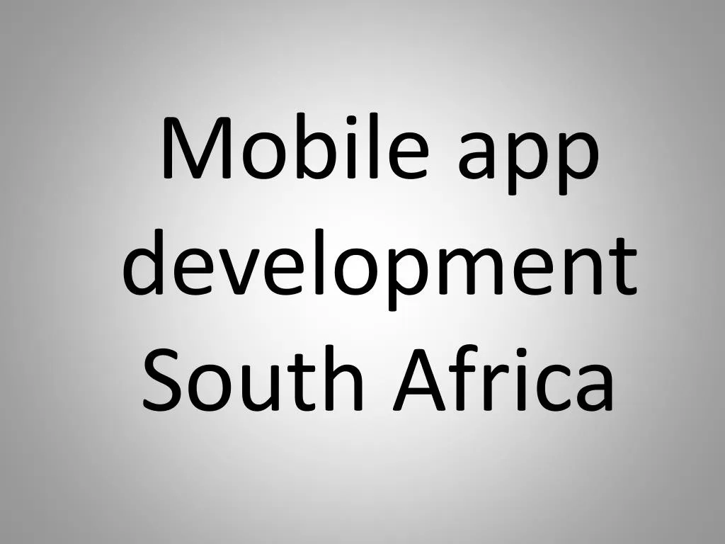 mobile app development south africa