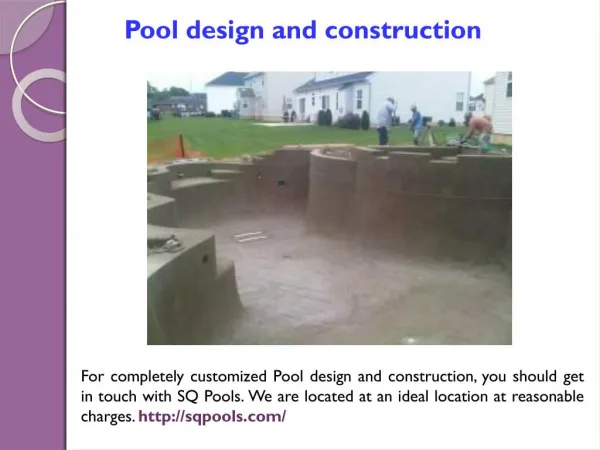 Pool construction