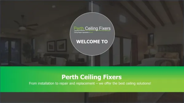 Ceiling Contractors in Perth | Perth Ceiling Fixers