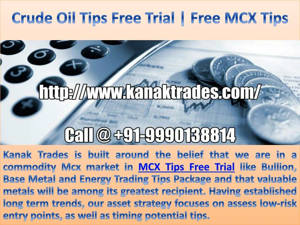 crude oil tips free trial free mcx tips