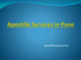 Apostille Services In Pune - slide 1