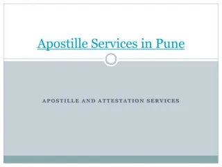 Apostille and Attestation Service in Pune - slide 1