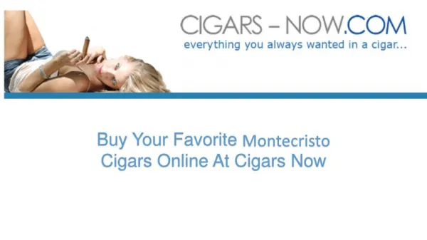 Shop Montecristo Cigars Online