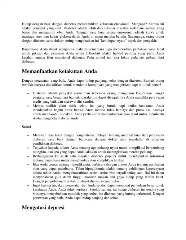 Serangkaian dari Perilaku Diabetes