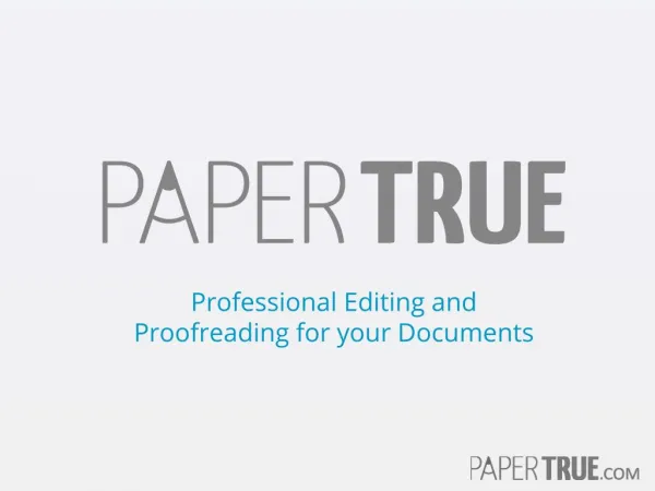 Professional Editing & Proofreading Service