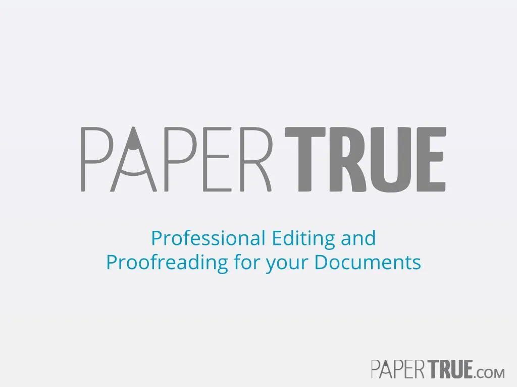 professional editing and proofreading for your