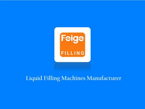 Liquid Filling Machines