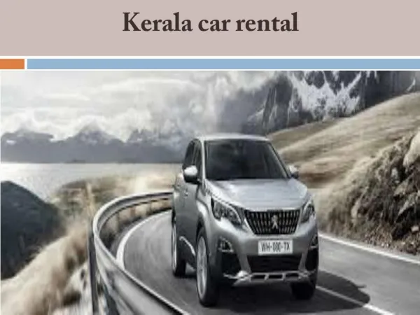 Cheapest Car Rental in Kerala
