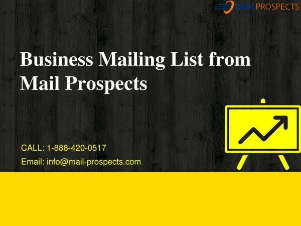 Business Mailing List From Mail Prospects