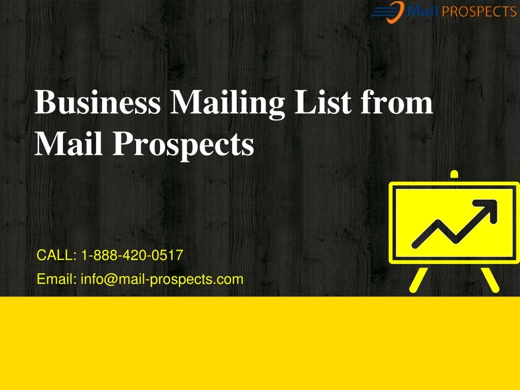 business mailing list from mail prospects