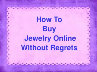Online Handmade Jewellery Shopping