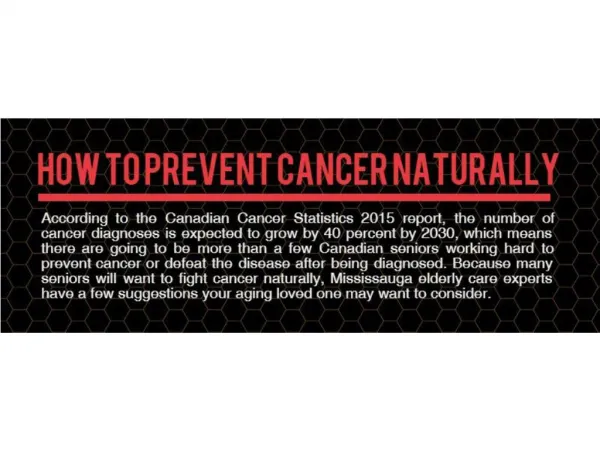 How to Prevent Cancer Naturally