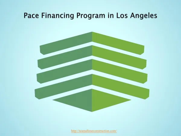 Pace Financing Program in Los Angles