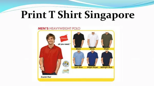 Print T Shirt Singapore