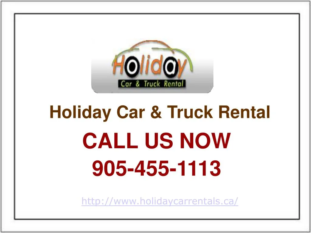 holiday car truck rental