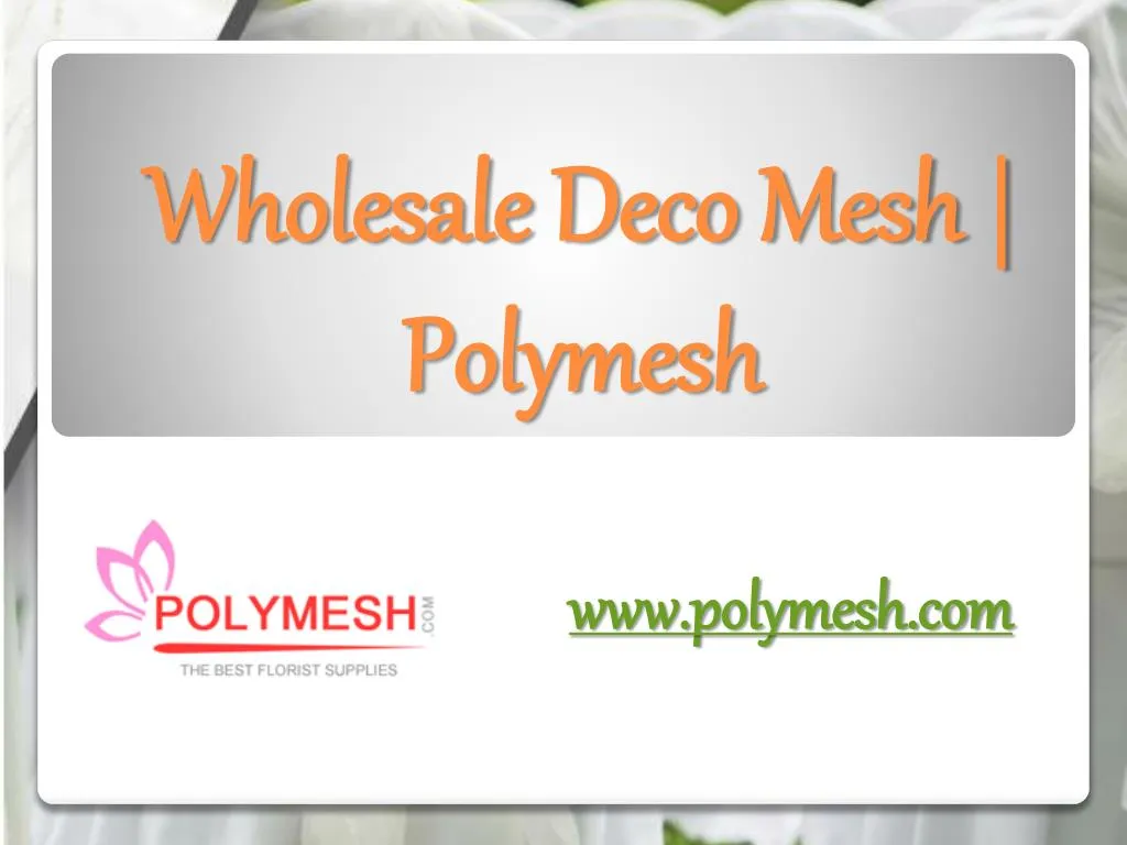 wholesale deco mesh polymesh