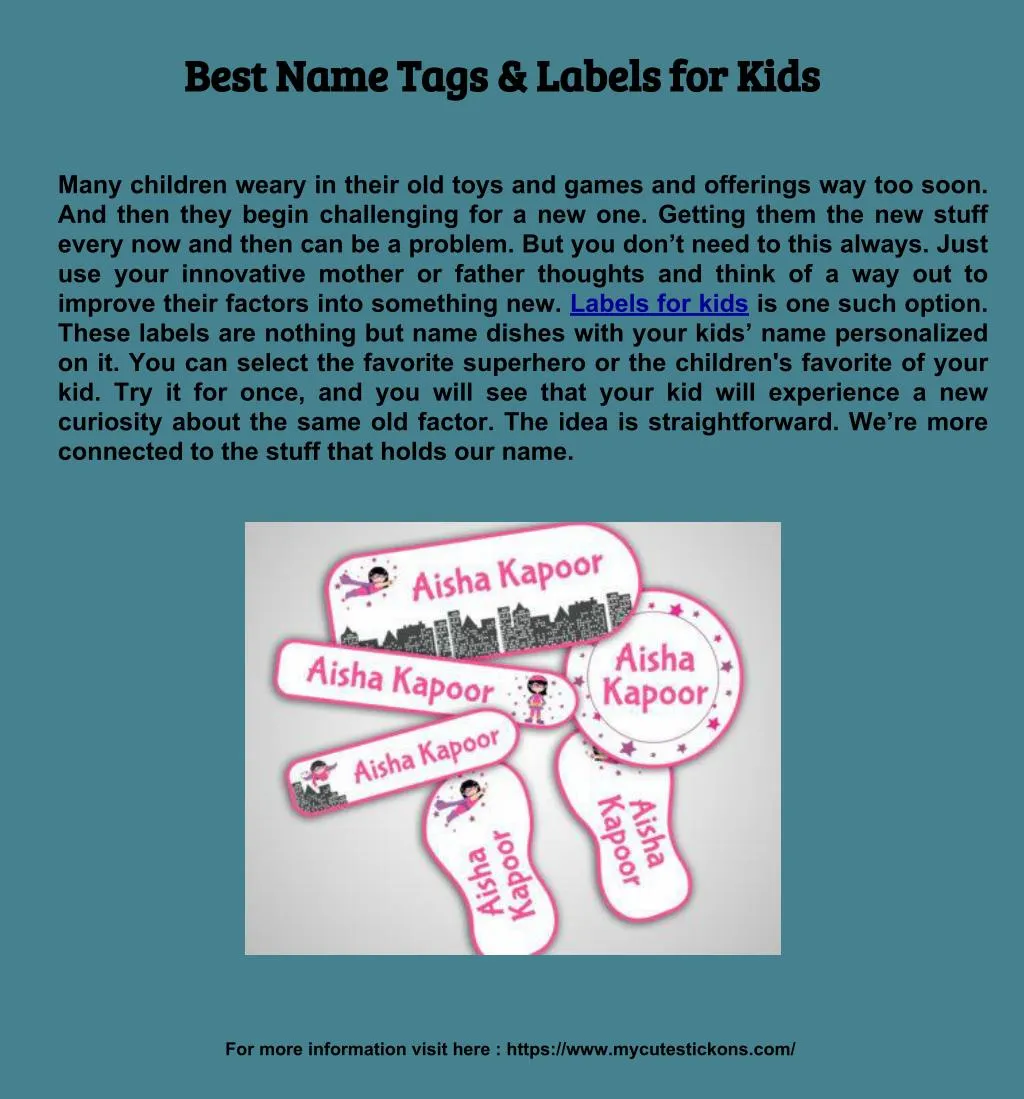 best name tags labels for kids best name tags