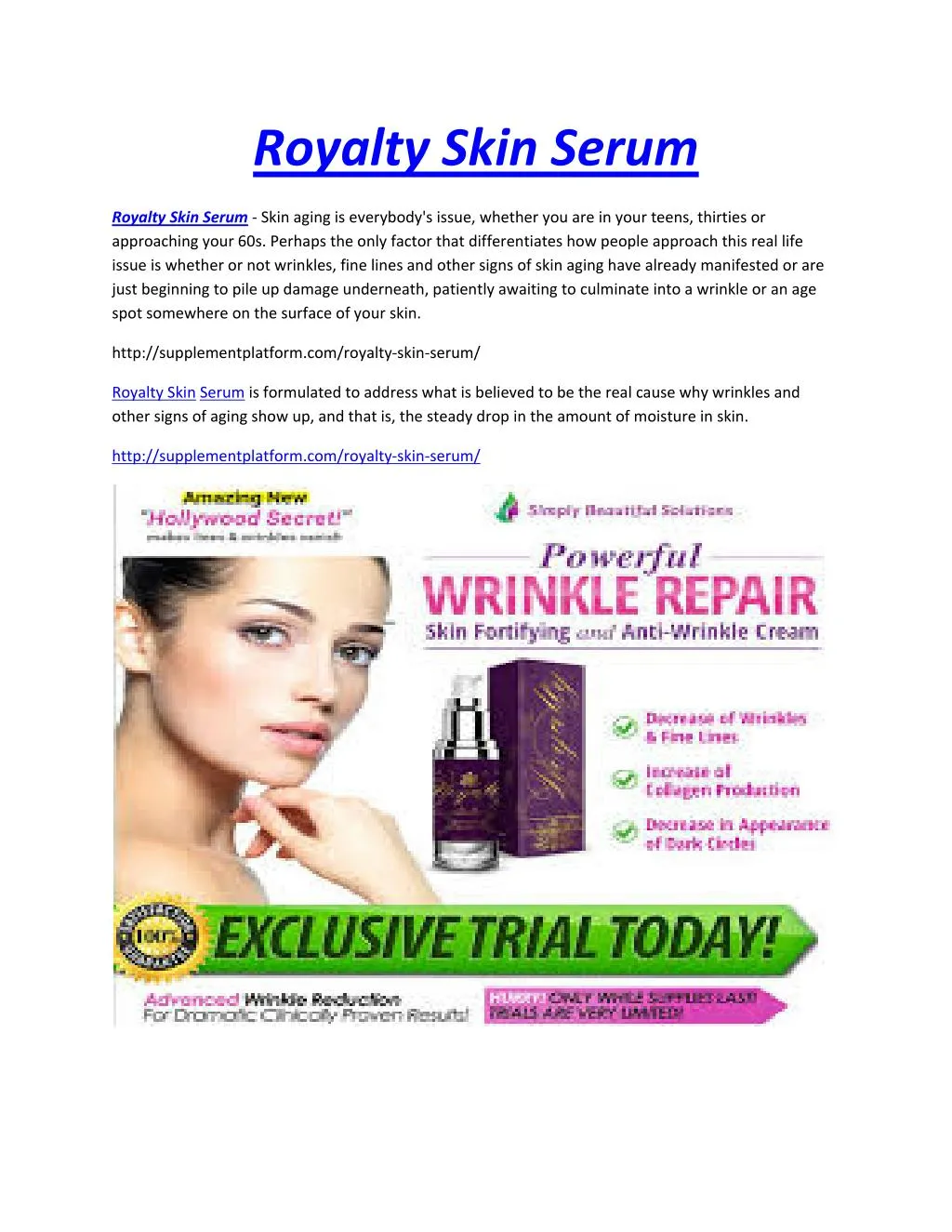 royalty skin serum