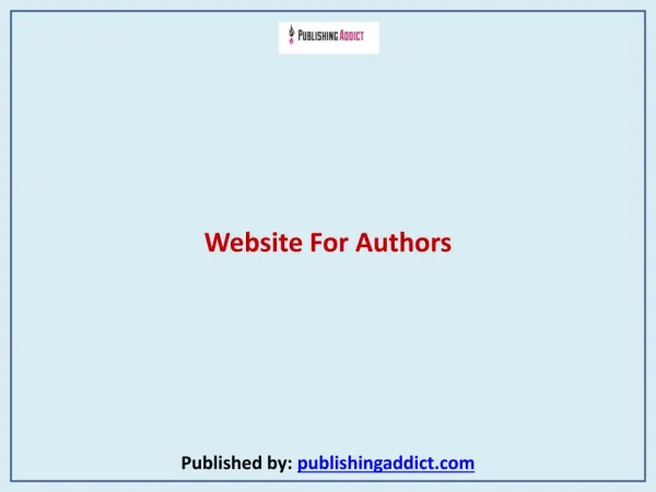 Website For Authors