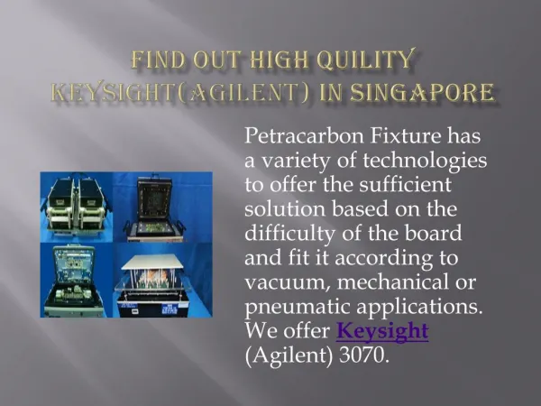 Find out high quility Keysight(Agilent) in singapore