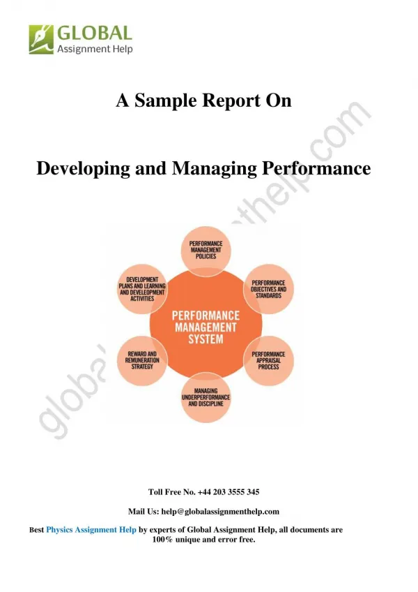 a sample report on
