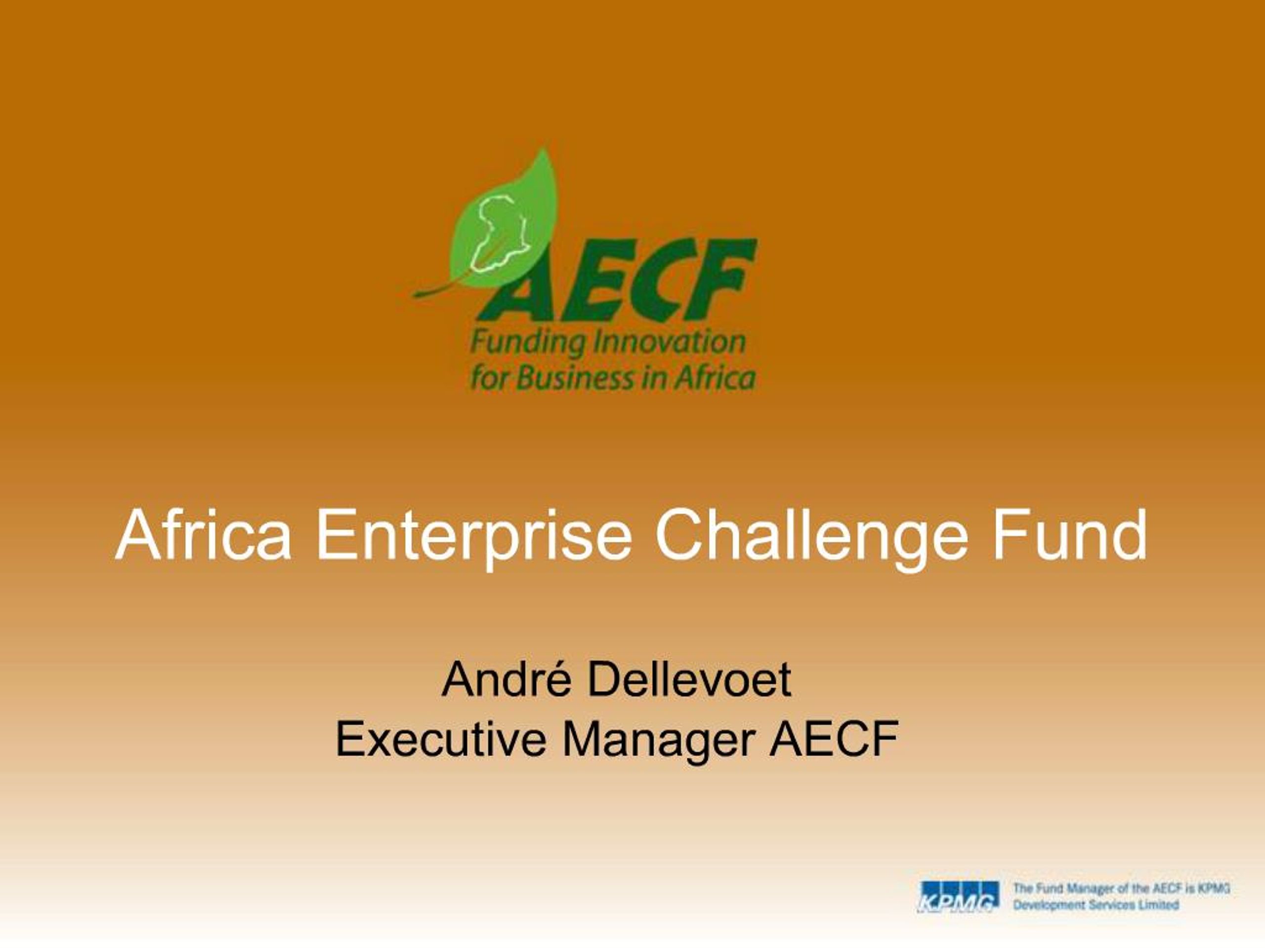 PPT - Africa Enterprise Challenge Fund PowerPoint Presentation, free ...