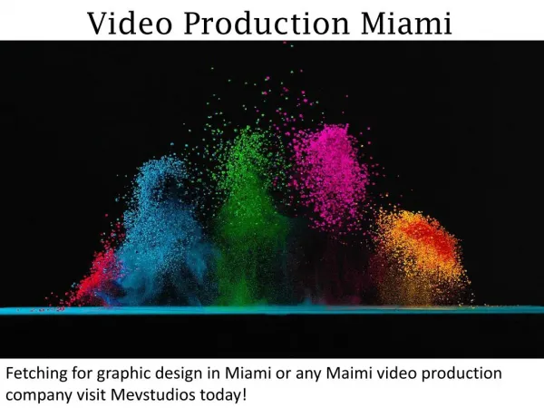 Video Production Miami - mevstudios.com