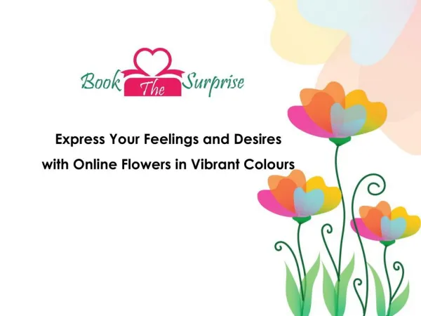 Online flower in different colors