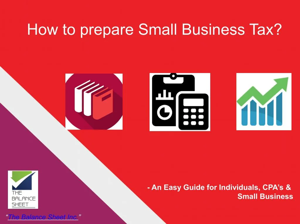 how to prepare small business tax