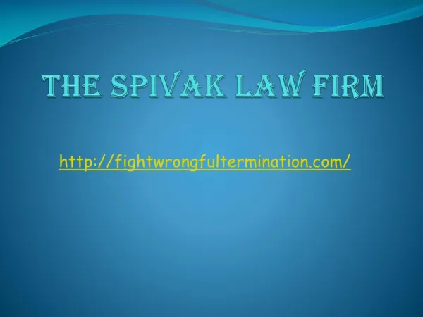 Contact A Wrongful Employment Termination Attorney