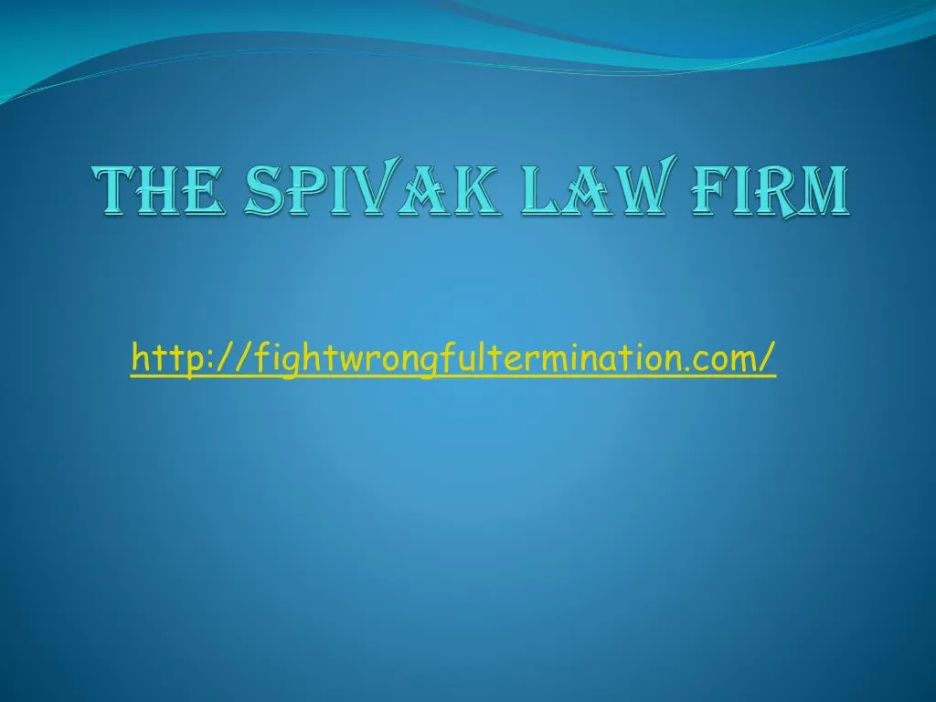 the spivak law firm
