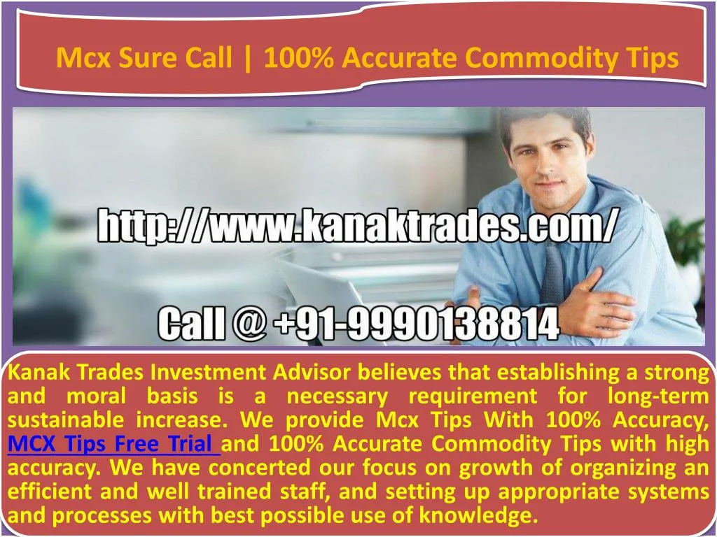 mcx sure call 100 accurate commodity tips