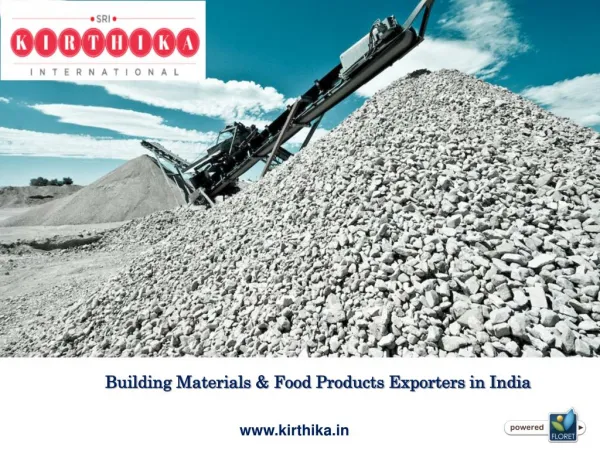 Building Materials & Food Products Exporters