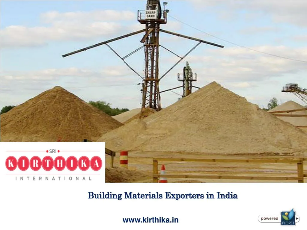 building materials exporters in india