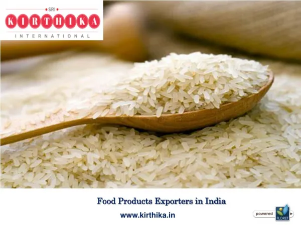 Food Products Exporters in India