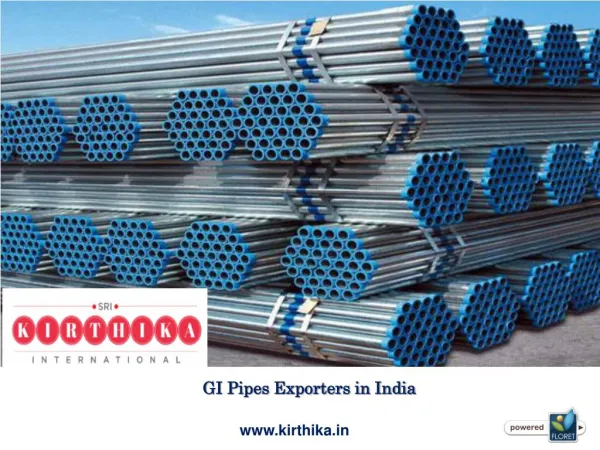GI Pipes Exporters in India