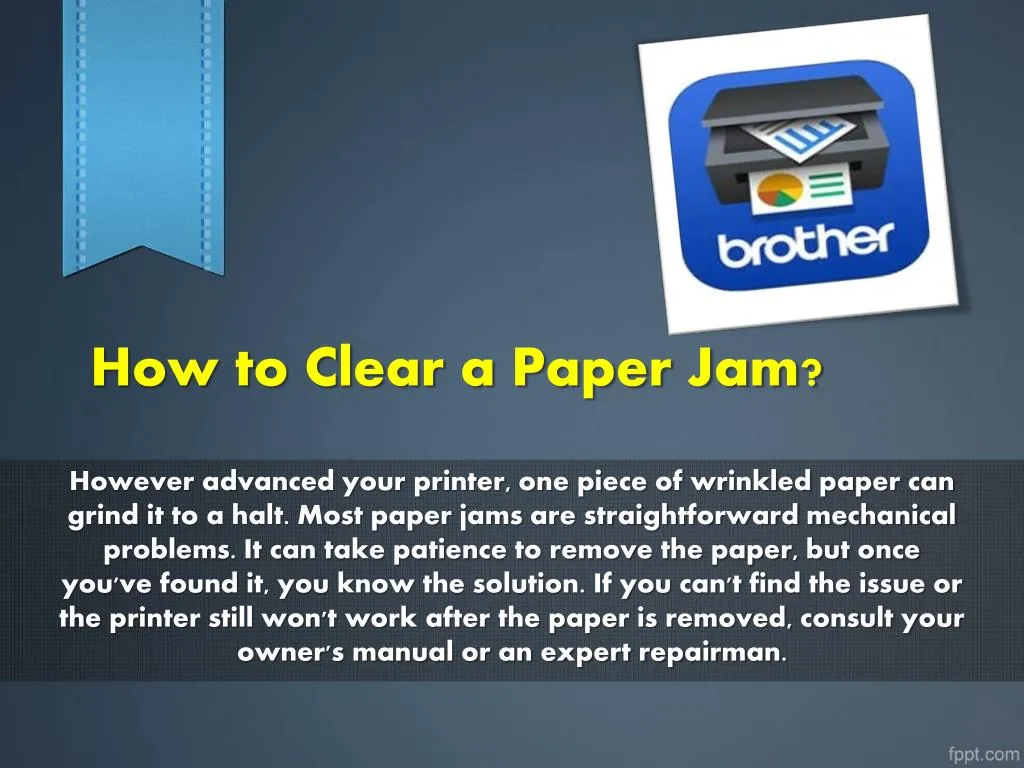 how to clear a paper jam