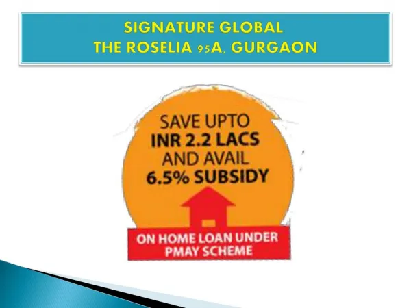 signature global the roselia 95a gurgaon