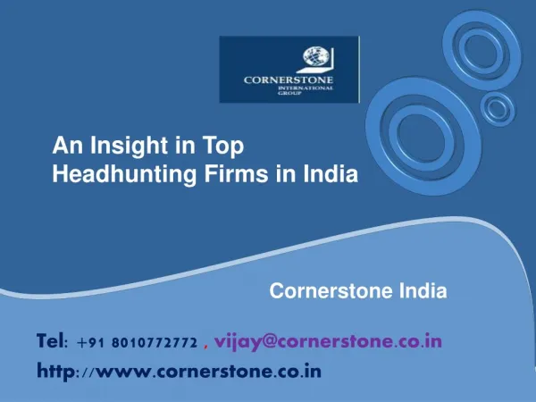 An Insight in Top Headhunting Firms in India