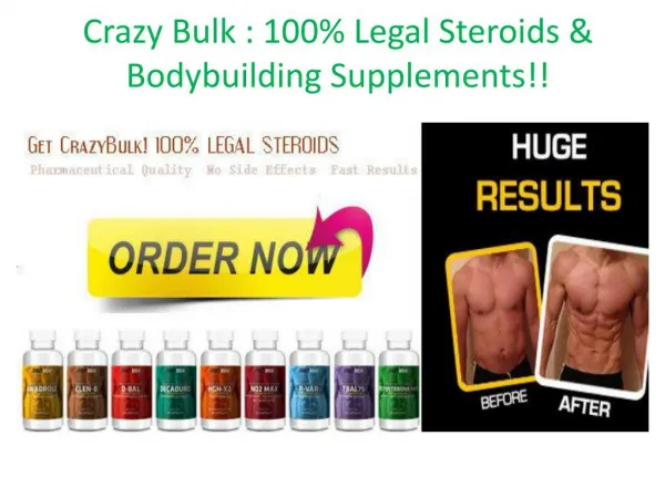 Crazy Bulk Reviews: Best Muscle Building Supplements !!