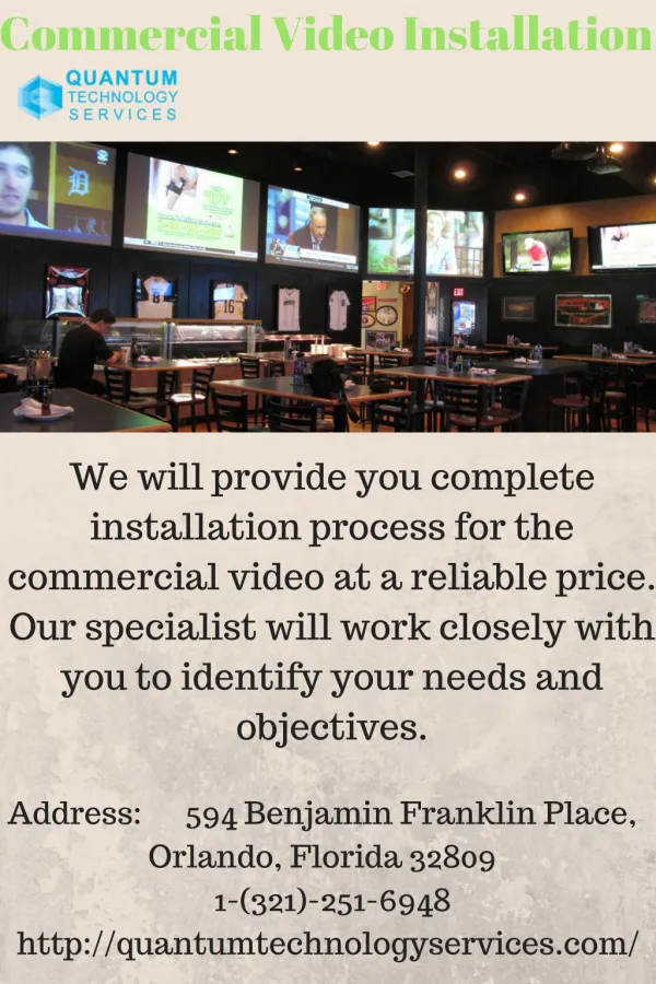 Commercial Video Installation