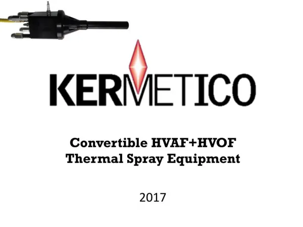 HVOF Equipment for Thermal Spraying Metal and Carbide Coatings