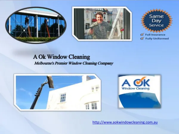 Domestic & Commercial Window Cleaning Service Melbourne | AOk Window Cleaning