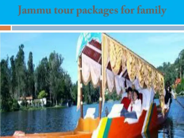 Jammu tour packages for family