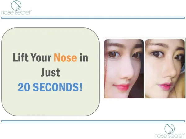 Nose Lift Without Surgery in Easy Steps - Nose Secret