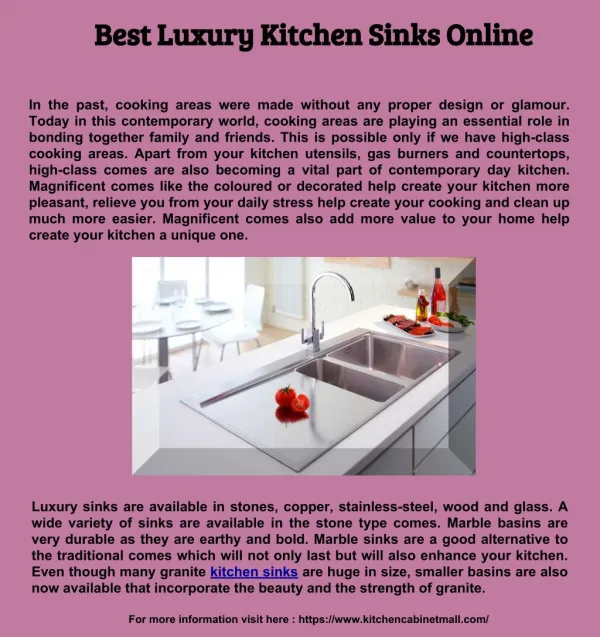 Best Luxury Kitchen Sinks Online