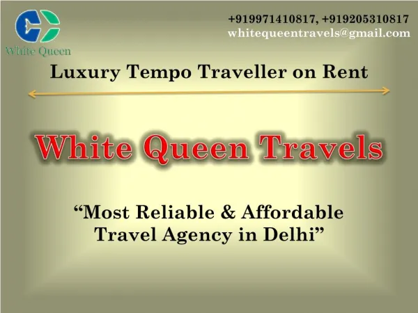 Luxury Tempo Traveller hire delhi, Tempo Traveller on Rent