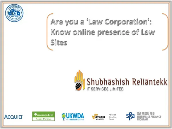 Are you a 'Law Corporation': Know Certain Ideal Web Design & Development Rules for your online presence
