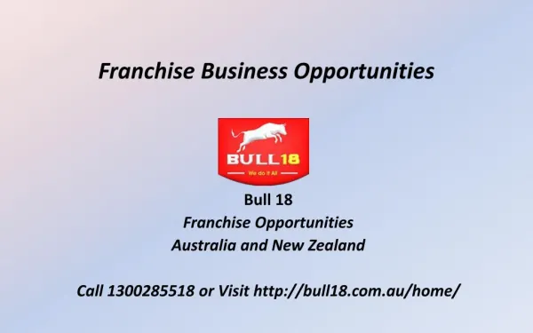 Bull18 Franchise Business Opportunities